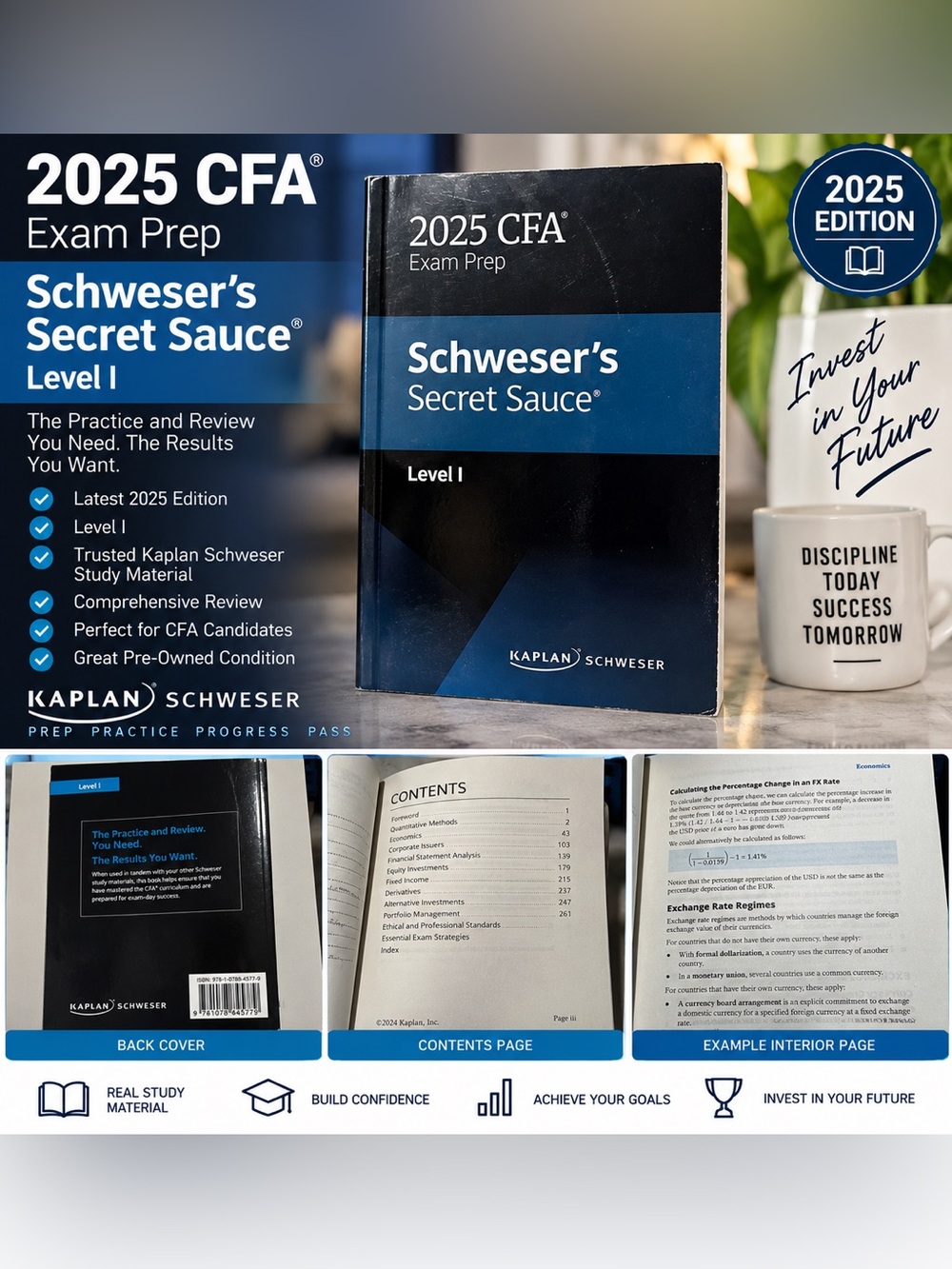 Kaplan Schweser’s Secret Sauce Level I - Blue & Black